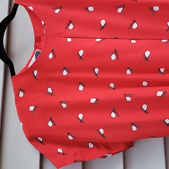 VINTAGE SUNSHINE STARSHINE WOMENS RED DRESS SIZE 16 - Picture 3 of 10